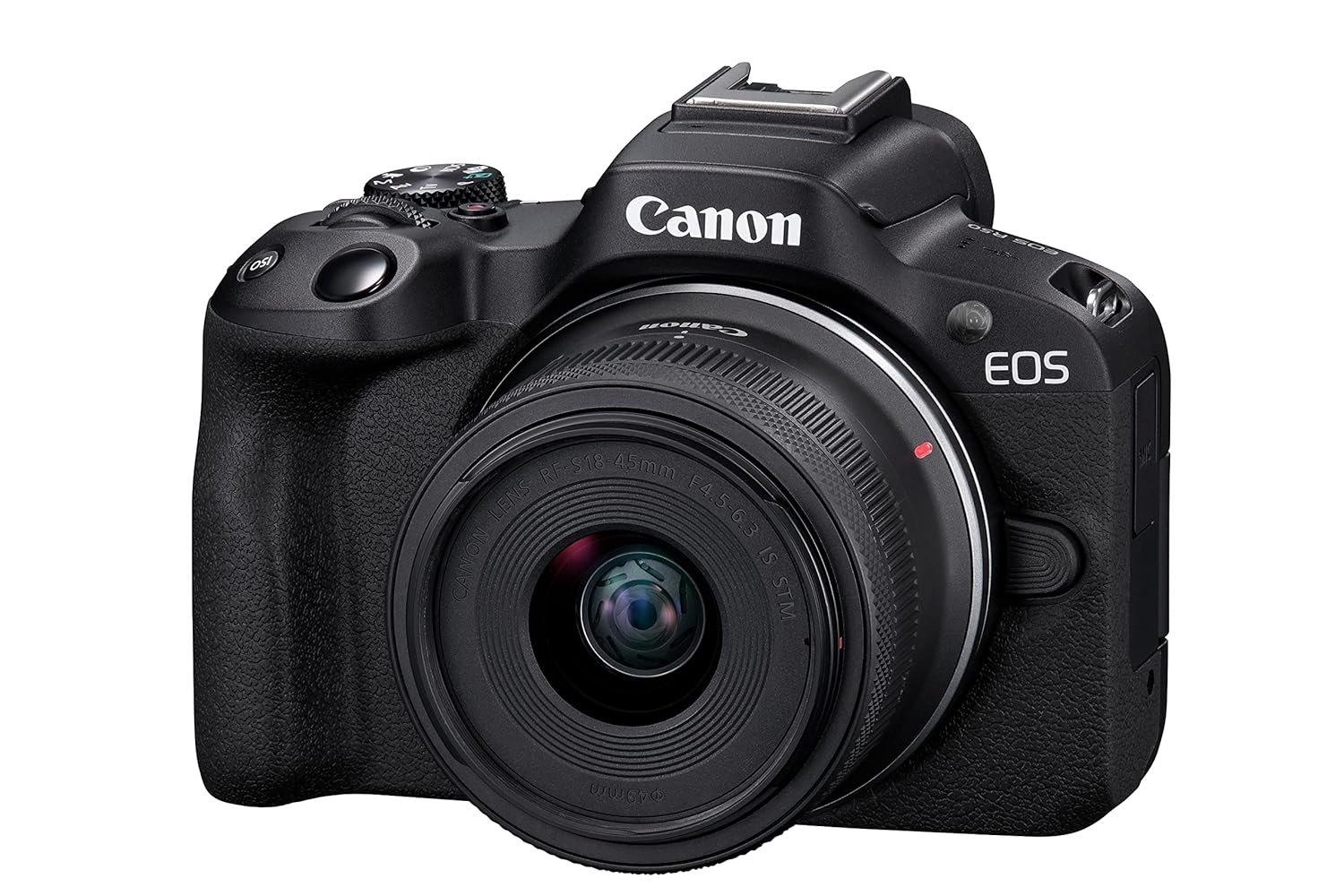 Canon EOS R50 RF-S18-45mm f/4.5-6.3 is STM Mirrorless Camera (Black)